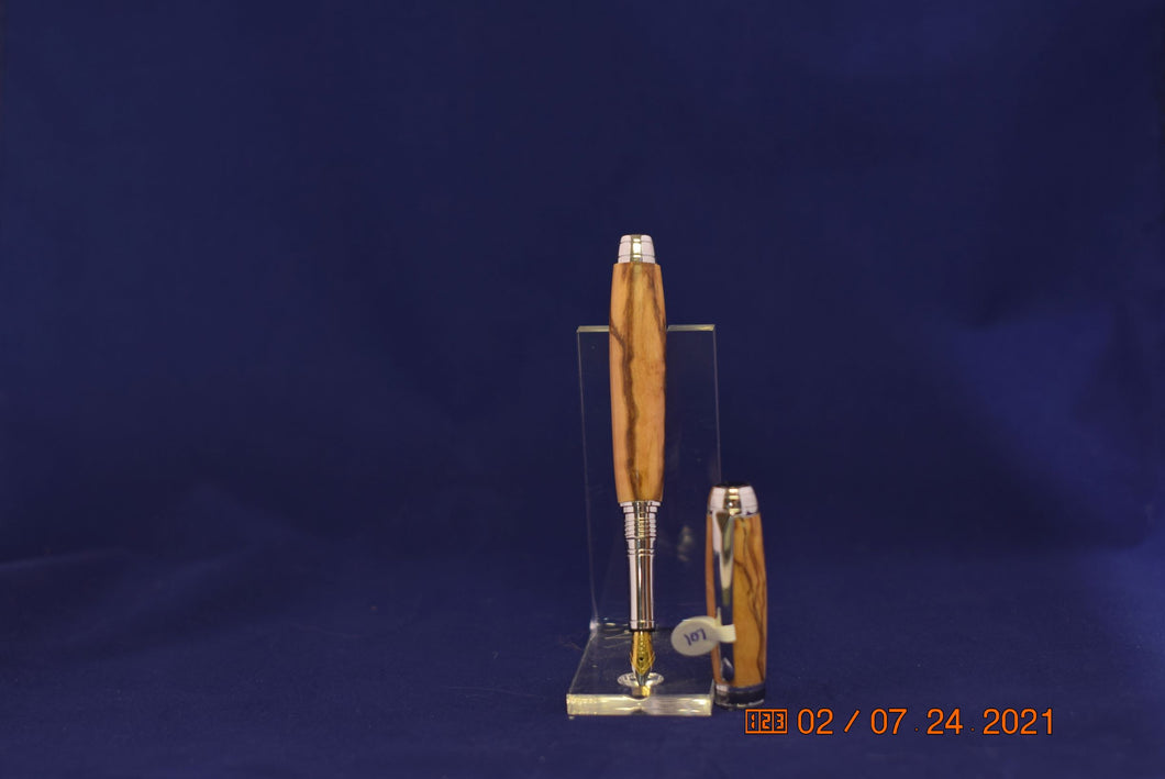 Mistral Fountain Pen, Rhodium/Gunmetal