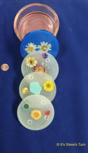 Load image into Gallery viewer, Resin Coasters - 4pc Round with Holder