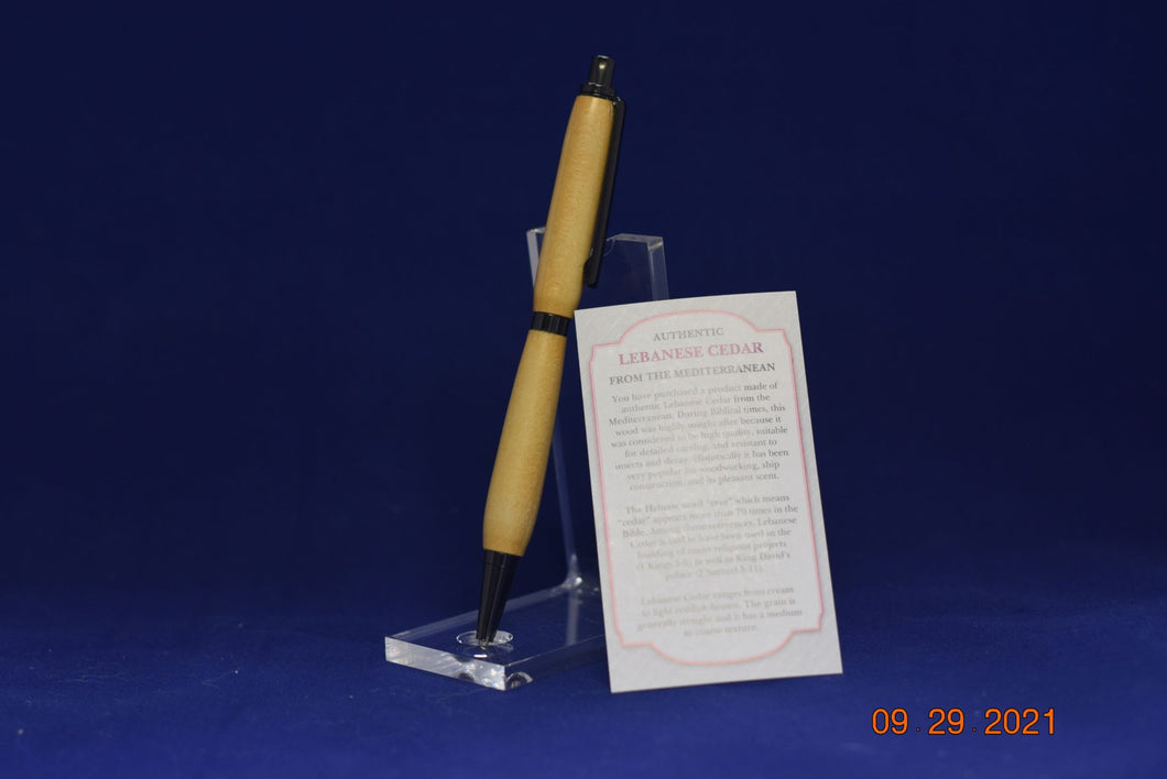 Gunmetal Slim Click Pencil with Cedar